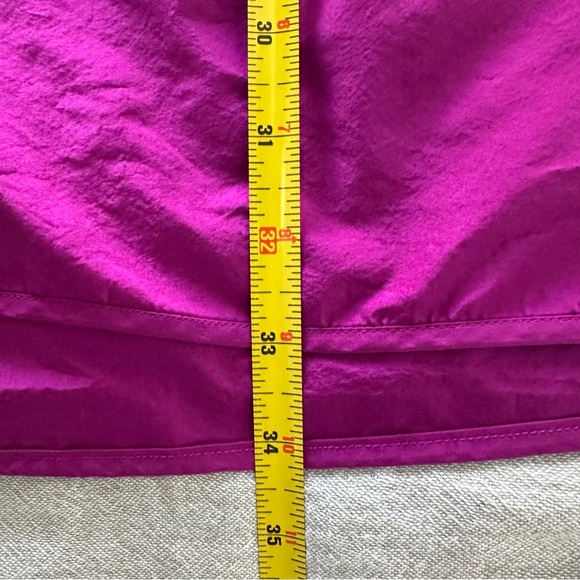 Aritzia Wilfred Cava Taffeta Trapeze Dress Fuchsia Size S - Picture 8 of 9